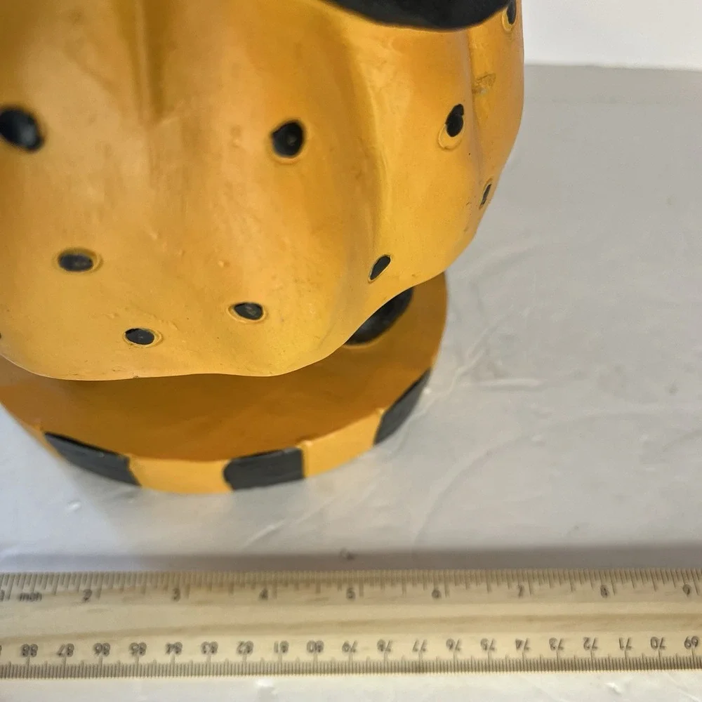 Halloween Ashland Smiling Cat Figure Resin Fabric Hat And Collar 10.5x7